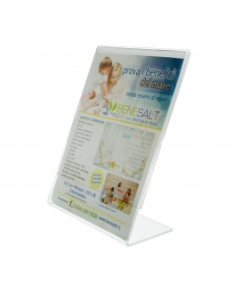 E-019 - Porta cartellini in plexiglass trasparente
