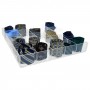 Krawattenhalter aus transparentem Plexiglas