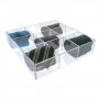 Krawattenhalter aus transparentem Plexiglas