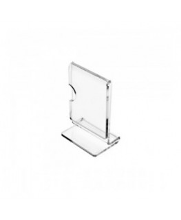 E-137 - Porta cartellini in plexiglass trasparente