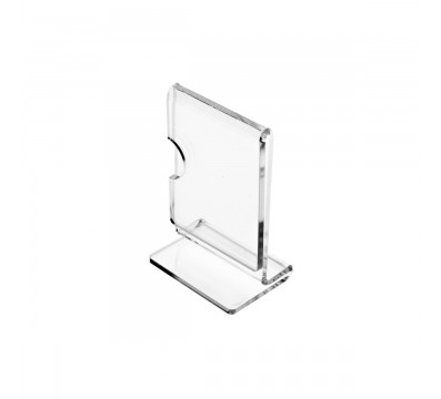 E-137 - Porta cartellini in plexiglass trasparente