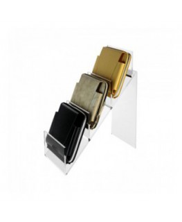 E-151 - Espositore per pelletteria in plexiglass trasparente