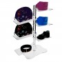 Universele staande lamp in transparant plexiglas - Hoogte tussen de planken 30 cm