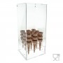 Porta coni gelato in plexiglass trasparente a 9 fori