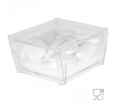 E-122 - Scatoline porta confetti in plexiglass trasparente