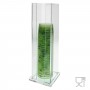 Porta coppette in plexiglass trasparente – H36 cm