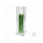 Eisbecherhalter aus Plexiglass, transparent, in Säulenform - H 36 cm.