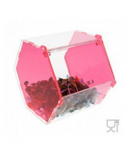 E-037 PC-B - Porta caramelle esagonale con sportello in plexiglass C