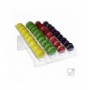 Présentoir à macarons en plexiglas transparent avec étagère inclinée