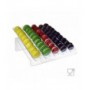 Présentoir à macarons en plexiglas transparent avec étagère inclinée