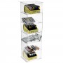 Transparent Plexiglass Lighter Display Stand with Horizontal Shelf