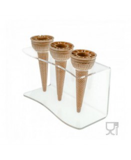 E-172 - Porta coni da banco in plexiglass trasparente