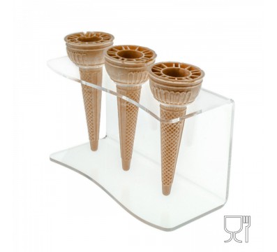 E-172 - Porta coni da banco in plexiglass trasparente