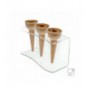 Thekenkegelhalter aus transparentem Plexiglas