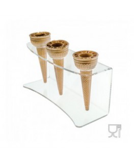 E-173 - Porta coni da banco in plexiglass trasparente