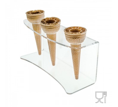 E-173 - Porta coni da banco in plexiglass trasparente