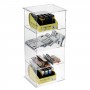 Transparent Plexiglass Lighter Display Stand with Horizontal Shelf