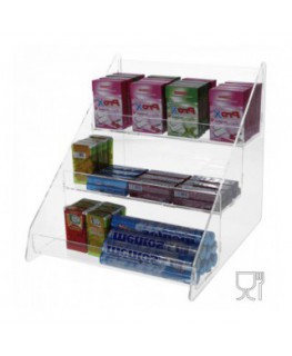 E-223 - Porta caramelle da banco in plexiglass trasparente - Larghezza 26 Cm.