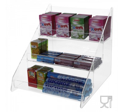 E-223 - Porta caramelle da banco in plexiglass trasparente - Larghezza 26 Cm.