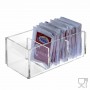 3-slot sugar packet holder in transparent Plexiglass - CM(LxPxH): 12.5x6x5