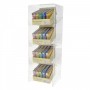Transparante plexiglas aanstekerstandaard met schuine plank