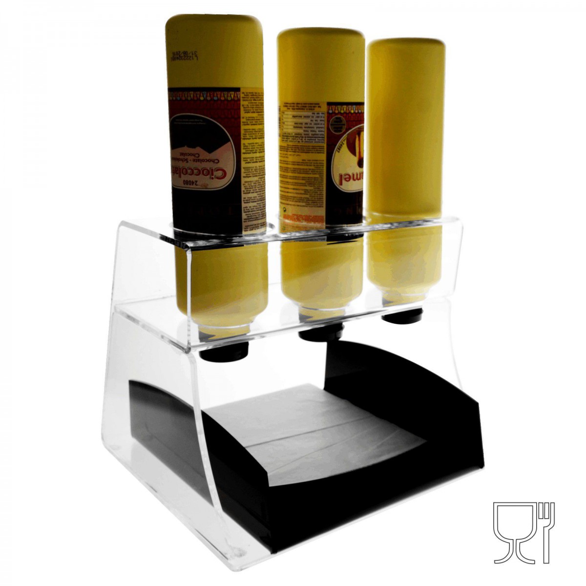E-309 - Espositore porta topping in plexiglass trasparente