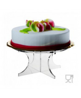 E-345 - Alzate portatorta o dolci in plexiglass trasparente