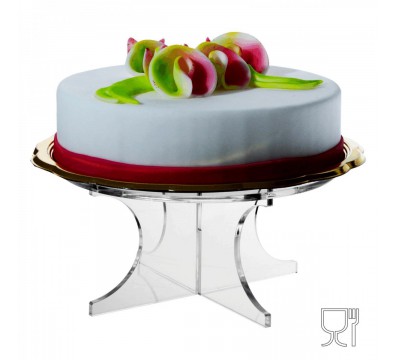 E-345 - Alzate portatorta o dolci in plexiglass trasparente