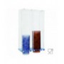 Porte-gobelet mural en plexiglas transparent