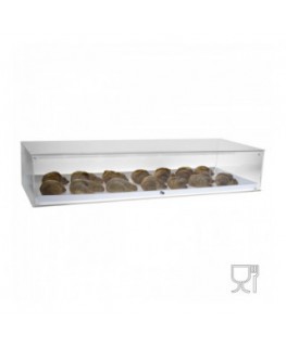 E-064 VET - Vetrina da banco in plexiglass trasparente - Misure: 95 x35 x H18 cm
