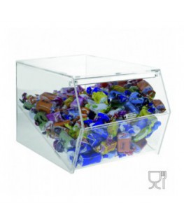 Porta caramelle in plexiglass trasparente a 20 ripiani 