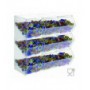 Transparante plexiglas snoephouder MET deur en schuine plank