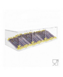 E-501 - Porta caramelle in plexiglass trasparente con Ripiano Inclinato