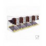 Transparent Plexiglass Candy Holder with Inclined Shelf