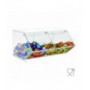 Transparent Plexiglass Candy Holder WITH Door and Horizontal Shelf