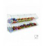 Clear acrylic candy bin with door and horizontal compartments