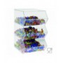 Transparent Plexiglass Candy Holder WITHOUT Door with Horizontal Shelf