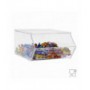 Transparent Plexiglass Candy Holder WITHOUT Door with Horizontal Shelf