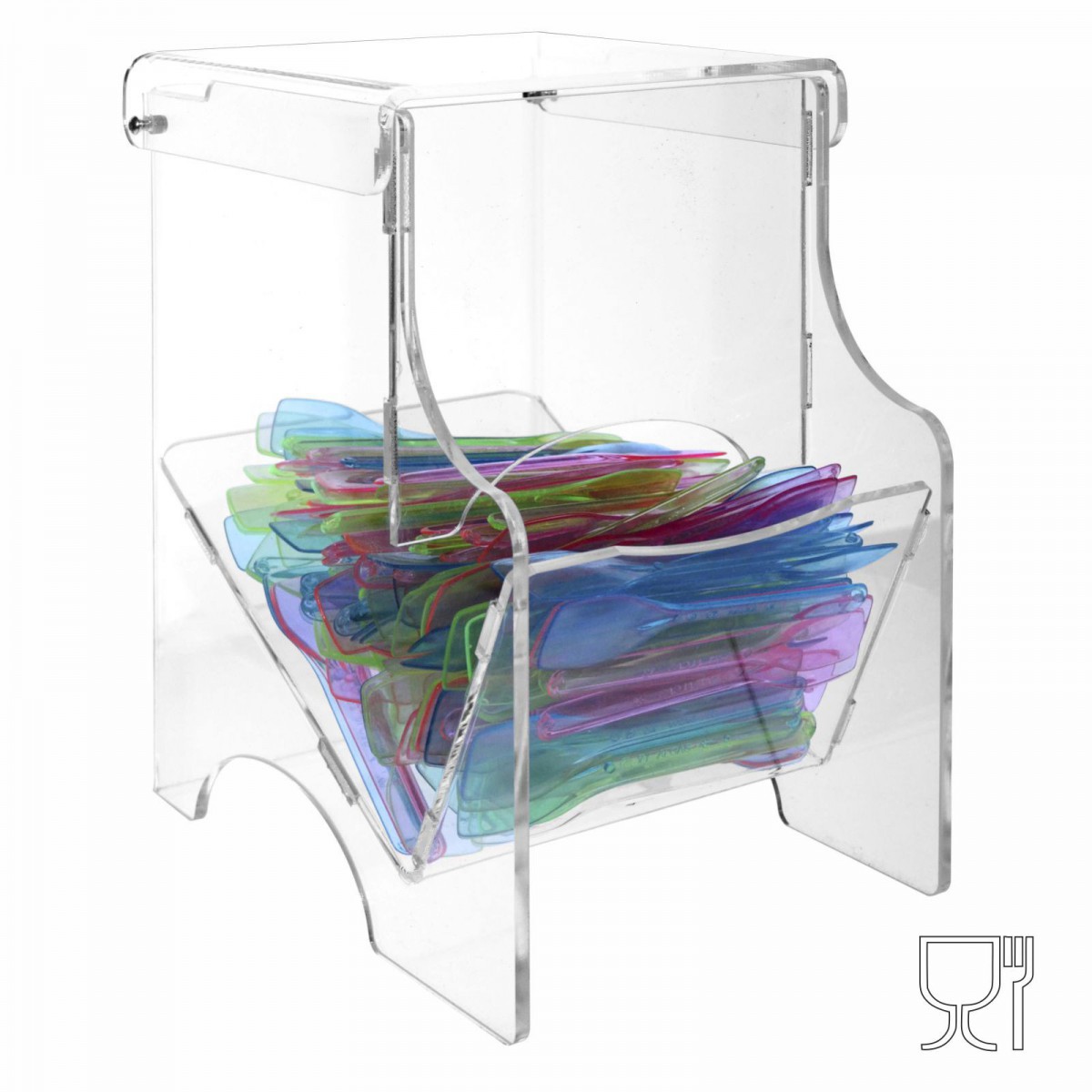 Porta palette e portacaramelle  in plexiglass trasparente - CM(LxPxH): 11.5x20x21