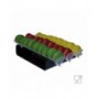 Black and transparent plexiglass macaron holder with horizontal shelf