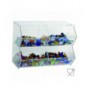 Transparent Plexiglass Candy Holder WITHOUT Door with Horizontal Shelf