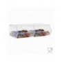 Transparent Plexiglass Candy Holder WITHOUT Door with Horizontal Shelf