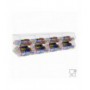 Transparante plexiglas snoephouder ZONDER deur met horizontale plank