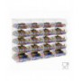 Transparante plexiglas snoephouder ZONDER deur met horizontale plank