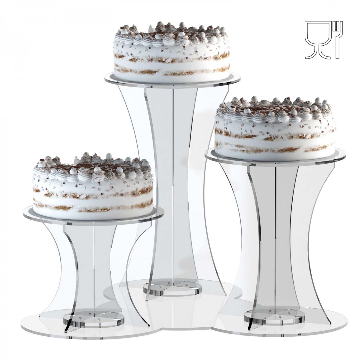 Alzate multiuso in plexiglass trasparente - Spessore 5 mm