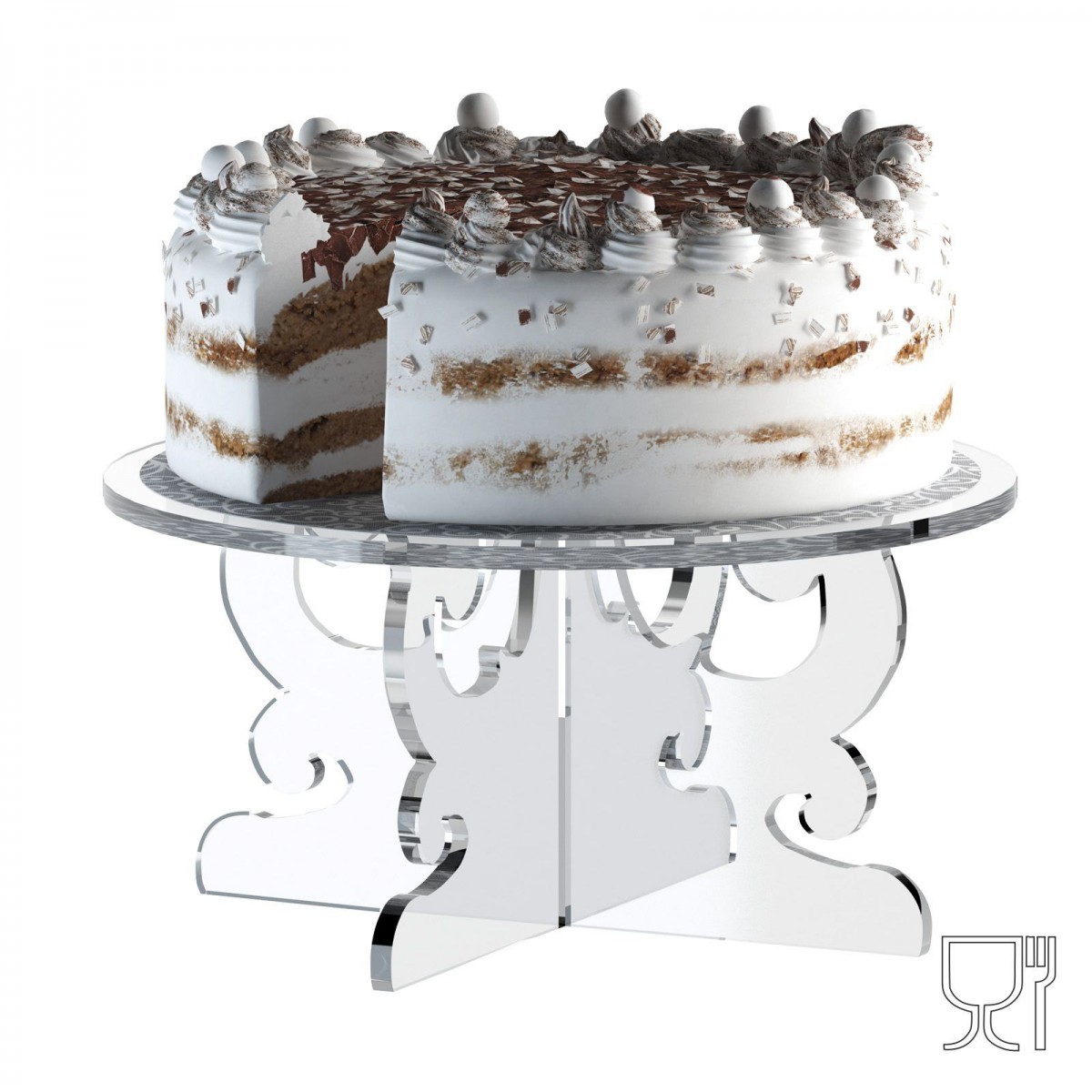 E-590 - Alzate multiuso in plexiglass trasparente - Spessore 5 mm