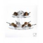 Mehrzweck-Plexiglas-Ständer mit 2 Ablagen, transparent, 4 mm dick