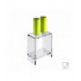 Multipurpose transparent plexiglass finger food stands - 5 mm thick