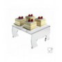 Soporte/mesa multiusos de plexiglás transparente - Espesor 5 mm