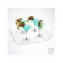 Plateau en plexiglas transparent - Épaisseur 5 mm H 4,5 cm